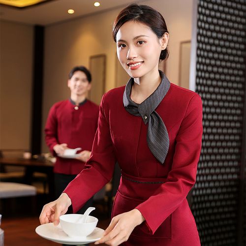 端莊雅致，服務(wù)新風(fēng)尚 秋冬中式宴會廳女服務(wù)員套裝設(shè)計解析